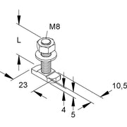 Niedax - Hammerkopfschraube Hammerkopfschrauben HM 308/30 − 100 Stück