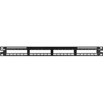 Panduit - Patchpanel Kupfer Patchpanel gerade 1HE QPP24BL