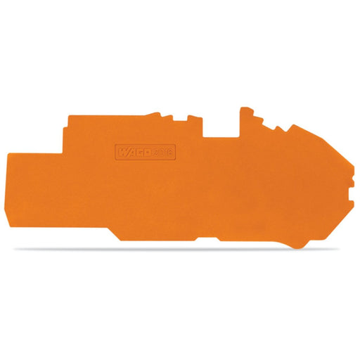 WAGO - Abschluss- und Zwischenplatte für Reihenklemme Abschlussplatte 2016-7792 orange