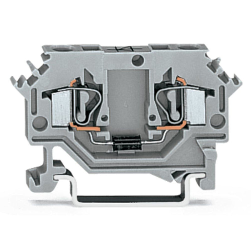 WAGO - Bauelement-Reihenklemme Diodenklemme 2-L 281-603/281-411 Schaltung II , grau − 100 Stück
