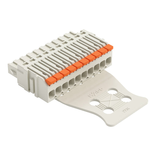 WAGO - Kabelsteckverbinder für Leiterplattensteckverbinder 1-Leiter-Federleiste 27341110327000300000 PushinCAGECLAMP,lgr − 50 Stück