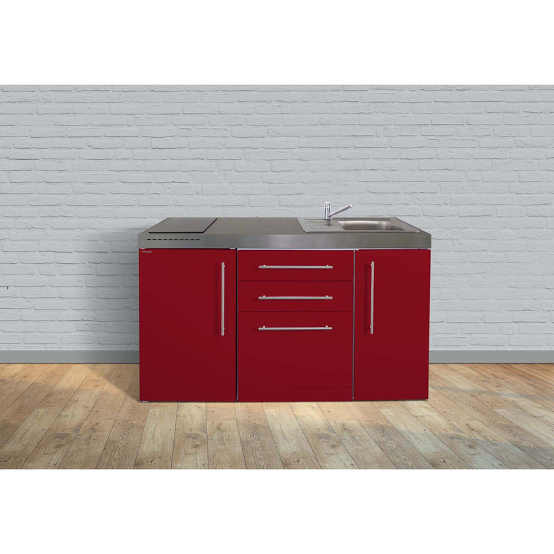 Stengel - Mini-Küche Miniküche Premiumline MPGSBR150GSGKFliBre Bordeauxrot