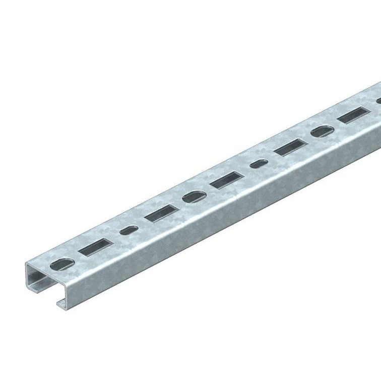 OBO Bettermann - Stiel/Profilschiene Profilschiene CM3015P0400FT gelocht − 10 Stück
