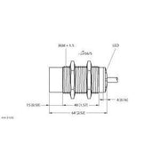 Turck - Induktiver Näherungsschalter Sensor NI30U-M30-AP6X induktiv