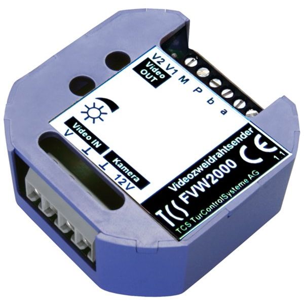 TCS Tür Control - Zusatzgerät für Türkommunikation Videozweidrahtsender FVW2000-0600 VZS01-EB