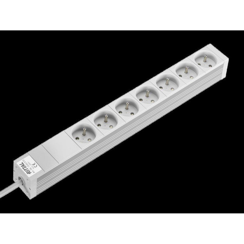 Rittal - Mehrfachsteckdose Steckdosenleiste DK 7240.510 7 Dosen F/B 19Z