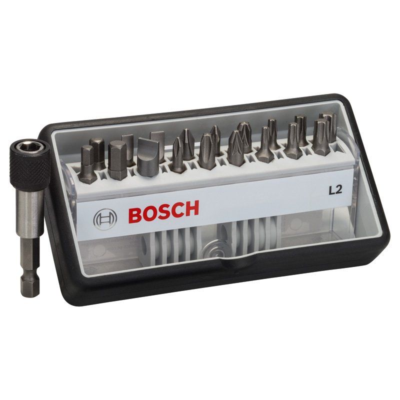 Bosch - Bit-Set 18+1-tlg Schrauberbit-Set, 2607002568 Robust Line L