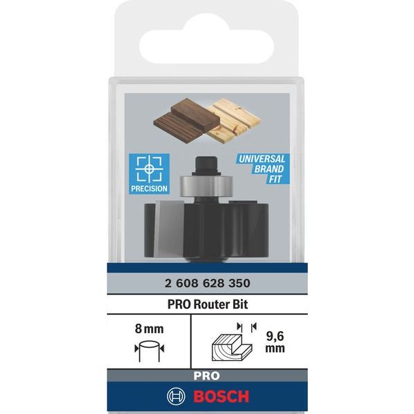 Bosch - Fräser PRO Falzfräser, 9,6 2608628350 mm, Schaft 8 mm