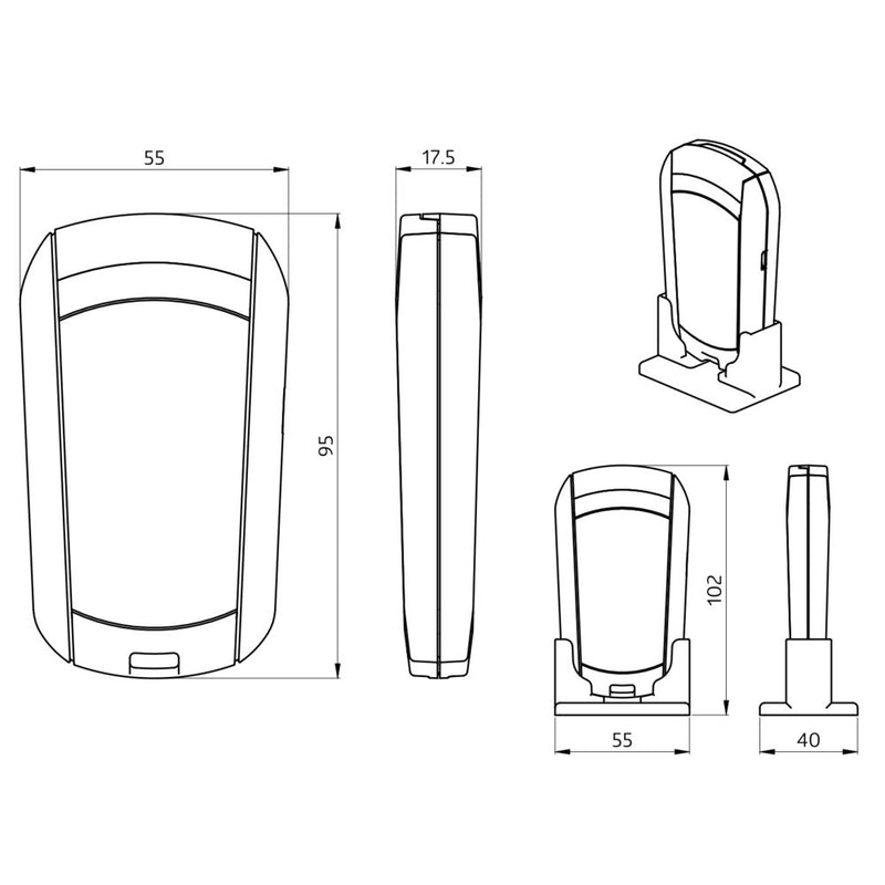 BEG Brück Electronic - Zubehör/Ersatzteile für Bewegungsmelder IR-Fernbedienung 93067