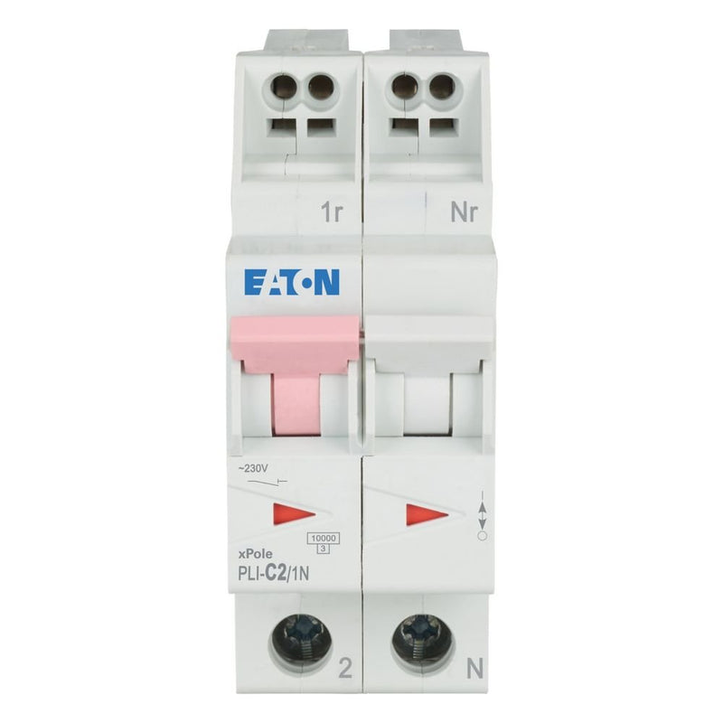 Eaton - Leitungsschutzschalter PLI-C2/1N C 2A, 1p+N Steckkl