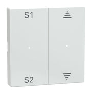 Merten - Abdeckung/Bedienelement für Installationsschalterprogramme Wippe aws/gl MEG5228-0325 2f,(Szene1/2,1/0)