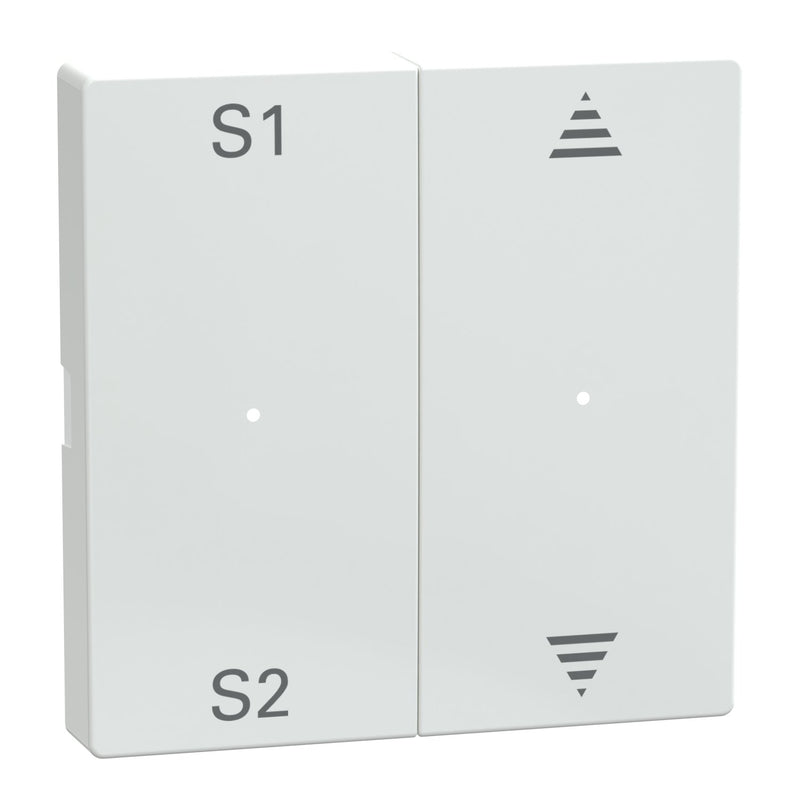 Merten - Abdeckung/Bedienelement für Installationsschalterprogramme Wippe aws/gl MEG5228-0325 2f,(Szene1/2,1/0)