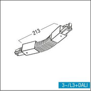 Zumtobel - Elektrisches Zubehör/Ersatzteile für Leuchten Flex-Verbinder 3ph ws S2 801220