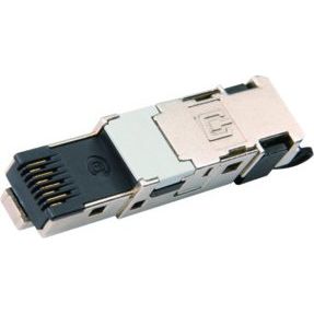 Telegärtner - Modularer Steckverbinder Stecker STX RJ45 feldk. 100007491 AWG22-26 sw T568A − 10 Stück