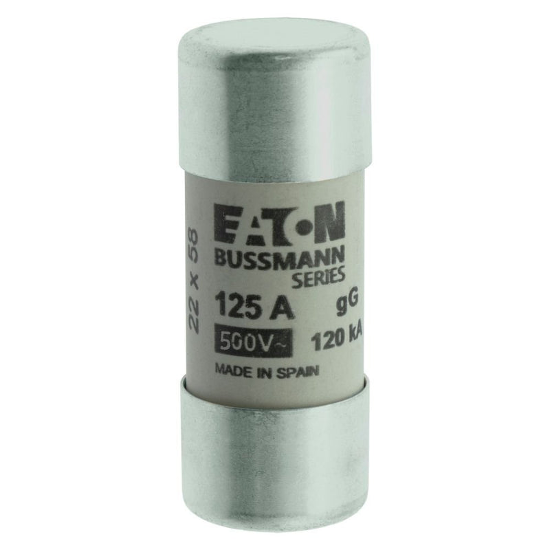 Eaton - Zylindrische Sicherung Sicherungseinsatz Nieders. CYLINDRICA#C22G125 125A AC 400V 120kA − 10 Stück