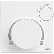 ABB Stotz S&J - Bussystem-Raumtemperaturregler Raumtemperaturregler AP 6138/11-83-500 FanCoil+Disp. alu/si