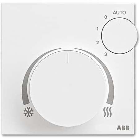 ABB Stotz S&J - Bussystem-Raumtemperaturregler Raumtemperaturregler AP 6138/11-83-500 FanCoil+Disp. alu/si