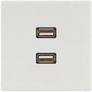 Jung - Multifunktions-Anschlussdose Multimedia-Anschluss lgr MA LS 1153 LG 2 x USB m.Tragring