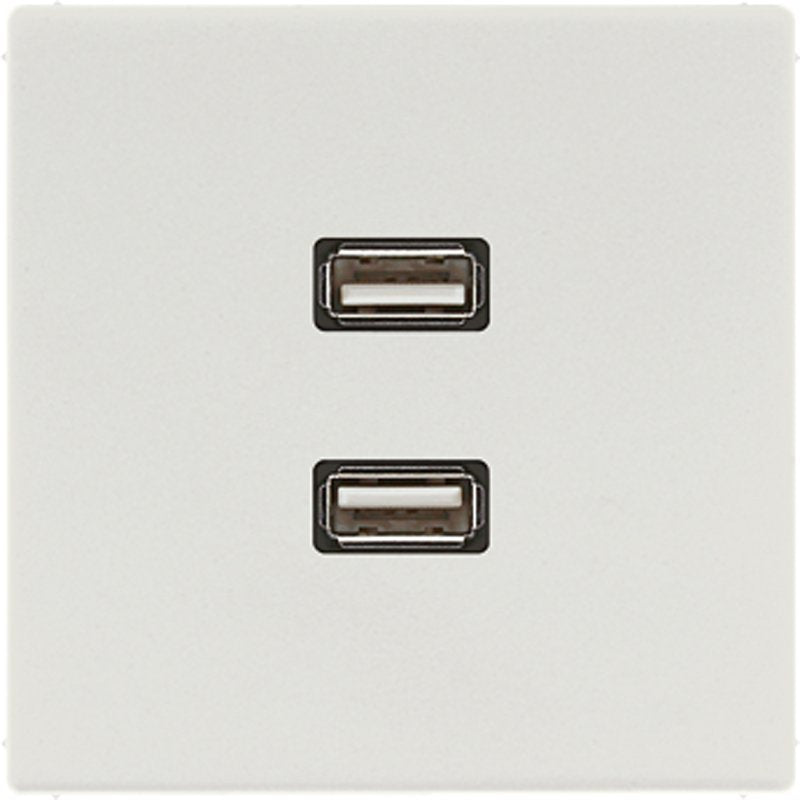Jung - Multifunktions-Anschlussdose Multimedia-Anschluss lgr MA LS 1153 LG 2 x USB m.Tragring