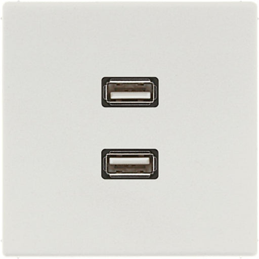 Jung - Multifunktions-Anschlussdose Multimedia-Anschluss lgr MA LS 1153 LG 2 x USB m.Tragring