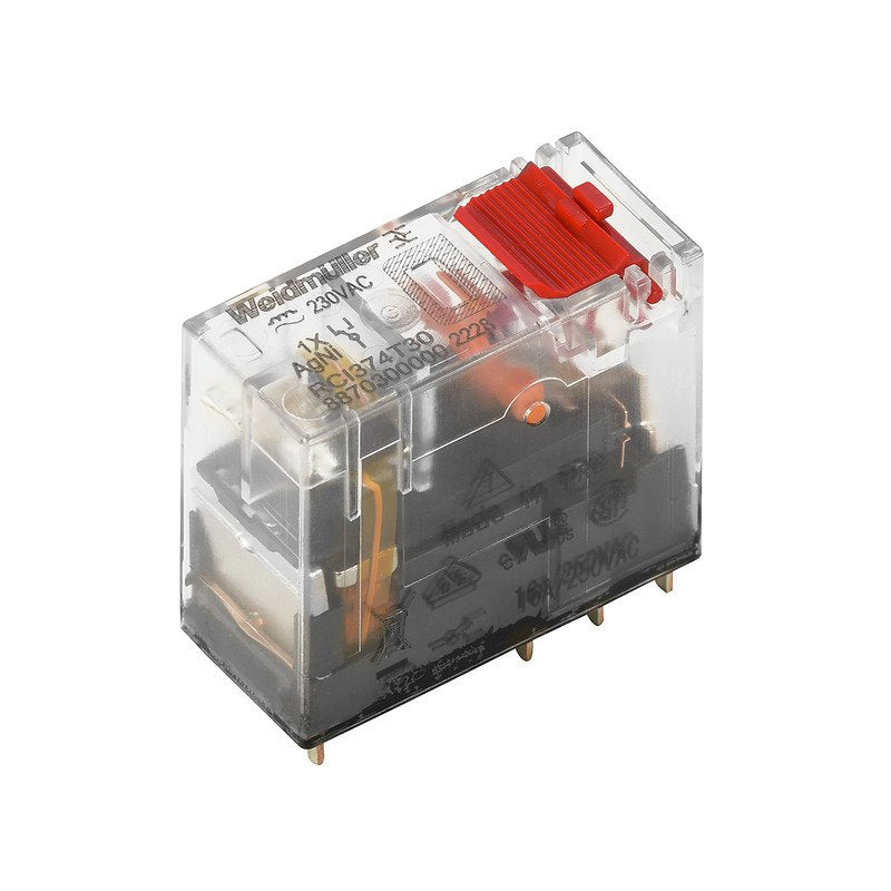 Weidmüller - Schaltrelais Ersatzrelais m.Prüftaste RCI374R24 24V/31,6mA AC − 10 Stück