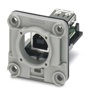 Phoenix Contact - Modularer Steckverbinder Anbaurahmen-Set CUC-V06-F1P #1411905 4-pol.Bu.USB TypA/B − 5 Stück