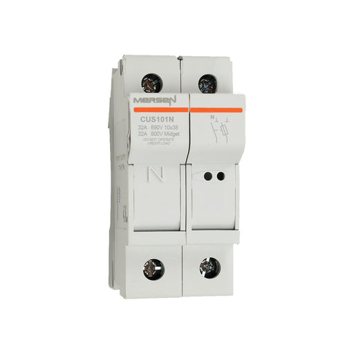 Mersen - Halter für zylindrische Sicherung Sicherungshalter Midget CUS101N 10x38 AC/DC690V 32A − 6 Stück