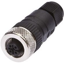 Ipf Electronic - Rundsteckverbinder, feldkonfektionierbar (Industriesteckverbinder) Kabeldose M12 VK003024 4pol.,gerade