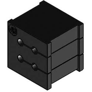 Icotek - Kabeleinsteckstutzen Kabeldurchführungstülle KT 4/3 gr grau, 4x3-3mm − 10 Stück by Icotek
