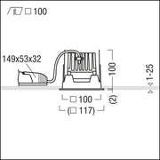 Zumtobel Group - Downlight/Strahler/Flutlicht LED - Downlight PANOS INF #60816829 4000K