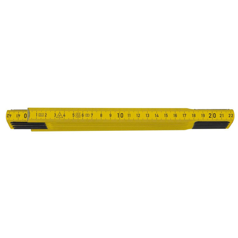 Hultafors - Gliedermaßstab Gliedermassstab P606G schwarze Dezimalen − 10 Stück