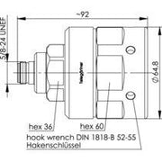 Telegärtner - Koax-Steckverbinder N-Kabelbuchse Simfix Pro 100024078 G26 (1 5/8Z)