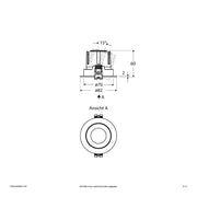 EVN Lichttechnik - Downlight/Strahler/Flutlicht LED-Einbauleuchte modular F10RXXXM0627L15D Konfigurationstype