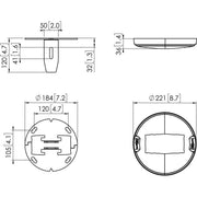 Vogels - Zubehör/Ersatzteile für Unterhaltungselektronik Boden/Deckenadapter PFA9132 sw Connect-it,f.PUC29xx