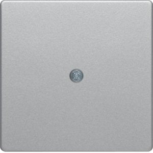Berker - Einsatz/Abdeckung für Kommunikationstechnik Zentralstück alu/lack 10196084 Kabelausl+VDo-Anschl