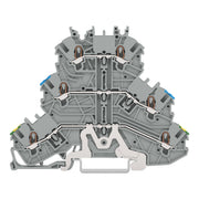 WAGO GmbH & Co. KG - Durchgangs-Reihenklemme Dreistockklemme 2000-3217 1mm²,gr − 40 Stück