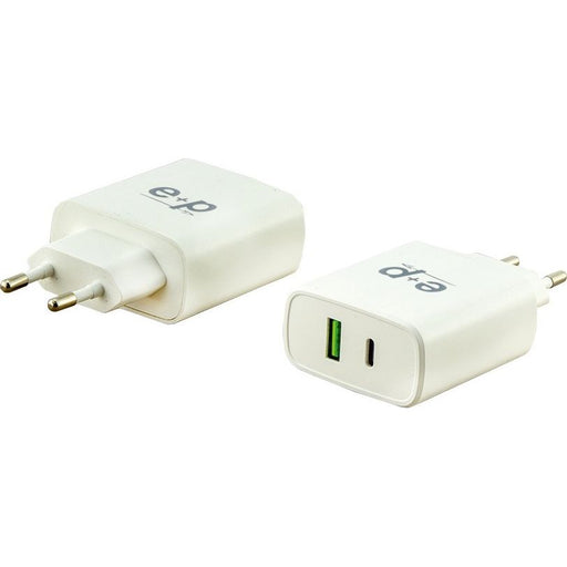 E+P Elektrik - Universal-Ladegerät USB-Schnell-Ladegerät AC 212 100-240V,2 Ports