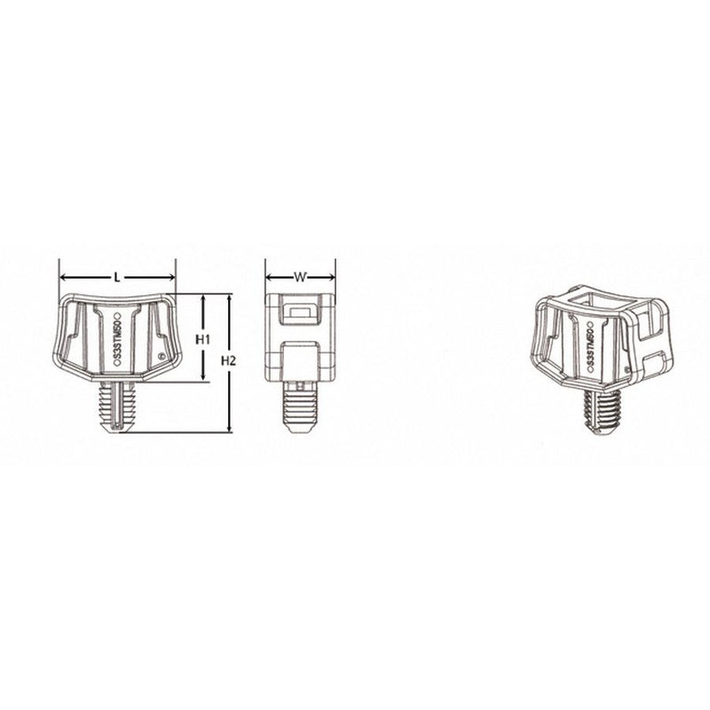 HellermannTyton - Befestigungssockel und -element für Kabelbinder 3-Wege-Abstandhalter 151-29500(100) 45Grd. schwarz − 100 Stück