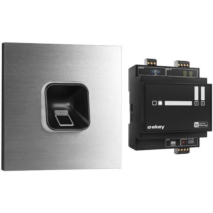 Ekey (AT) - Zutrittskontrollsystem Fingerprintset 204701 Gira 106 V4A, sw