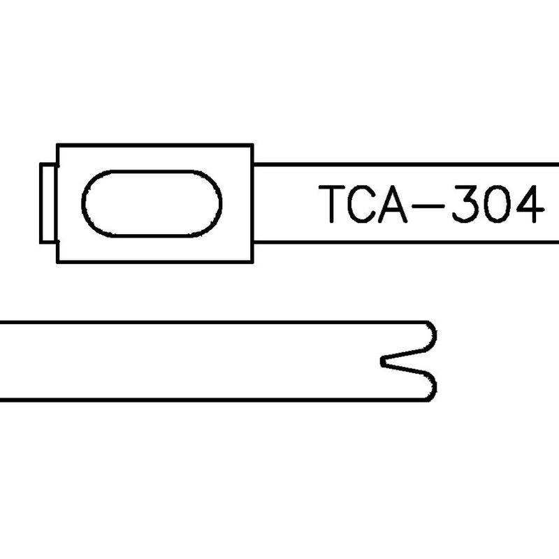 HellermannTyton - Kabelbinder MBT14SS 4,6x362 edelstahl − 100 Stück