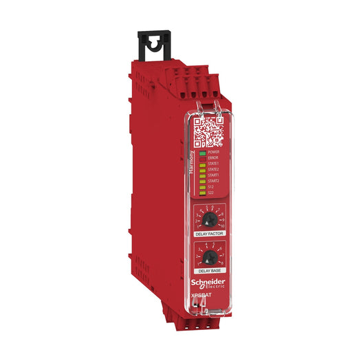 Schneider Electric - Gerät zur Überwachung von sicherheitsgerichteten Stromkreisen Sicherheitsrelais XPSBAT12A1AC 2Funktionen 1Kreis
