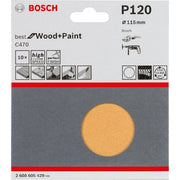 Bosch - Schleifpapier/Schleifvlies Schleifblatt-Set C470 best 2608605429 for Wood and Paint K