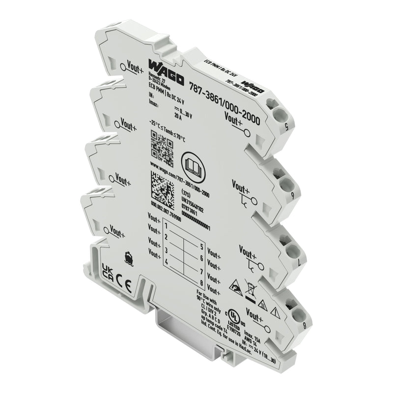 WAGO - Übergabemodul Potentialverteilermodul 787-3861/000-2000 8 Klemmstellen 24V