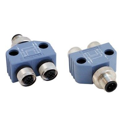 Leuze - Passiver Sensor-/Aktor-Verteiler (ohne Leitung) Verteiler CB-M12-ACY3/1 − 1 Stück