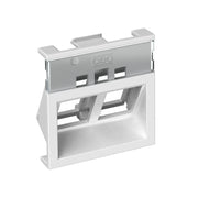 Rehau - Einsatz/Abdeckung für Kommunikationstechnik Keystone-Träger BRK Key B45 rws Ausf.B45 rws − 1 Stück