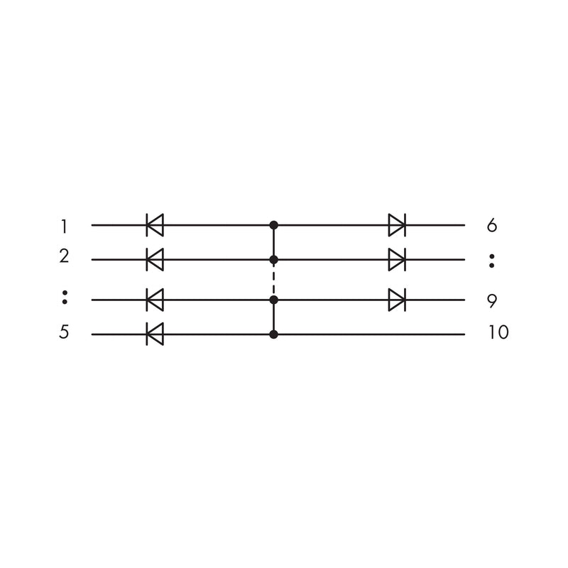 WAGO - Zubehör/Ersatzteile für Befehlsgeräte Bauteilmodul mit Diode 286-807