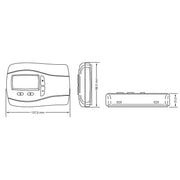 Eberle Controls - Raumthermostat/Uhrenthermostat Temperaturregler INSTAT plus 2r Tages/Wochenuhr
