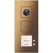 TCS Tür Control - Türstation für Türkommunikation Video Außenstation CAE2102-0151 2 Tasten, re, AP br