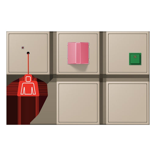 Jung - Behindertenelement für Installationsschalterprogramme Notrufset mit USV NRS LC 0834-2 243