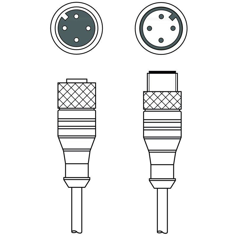Leuze - Konfektioniertes Sensor-Aktor-Kabel Verbindungsleitung KDS U-M12-4#50130738